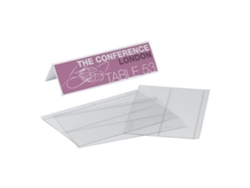 Insignia de oficina duradera para 61 x 210 mm transparente, paquete de 10 DURABLE