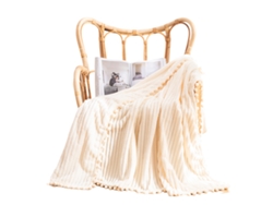 Manta De Felpa 50”×60”, Súper Suave Y Cómoda Para Sofá O Cama, De Microfibra Con Rayas 3d Ligera Para Adultos, Mujeres Y Niñas