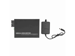 Conversor De Media Ethernet Gigabit Fast De Fibra Monomodo Doble Sc 10/100/1000base-tx Rj45, Plug Uk 100-240v Para Hogar