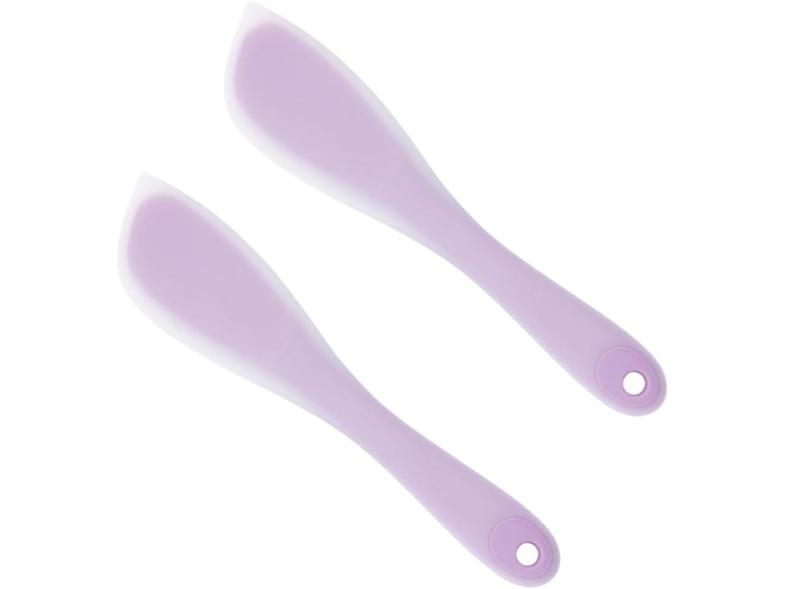 Espátulas De Silicona Para Hornear. La Cabeza De La Espátula Es Suave, Difícil De Doblar, Raspando Fácil Y ...