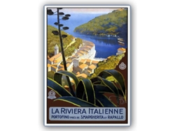Placa Decorativa LEGENDARTE Publicidad La Riviera Italienne (30x40 cm)