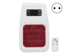 Mini calentador eléctrico portátil de 900 W con control remoto para escritorio, hogar, oficina y baño.