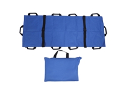 Hoja de transferencia lavable para reposicionar pacientes con 10 asas Oxford azules.