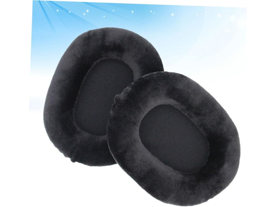 Almohadillas De Terciopelo Negro Para Auriculares M50x, M40x Y M30.