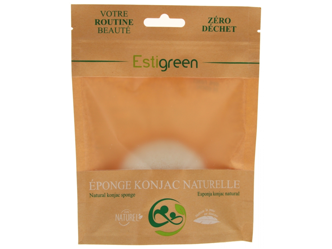 Esponja Konjac 100% Natural ESTIGREEN