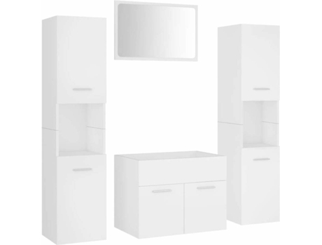 Conjunto de muebles de baño VIDAXL Blanco Madera contrachapada (60x38.5x46 cm)
