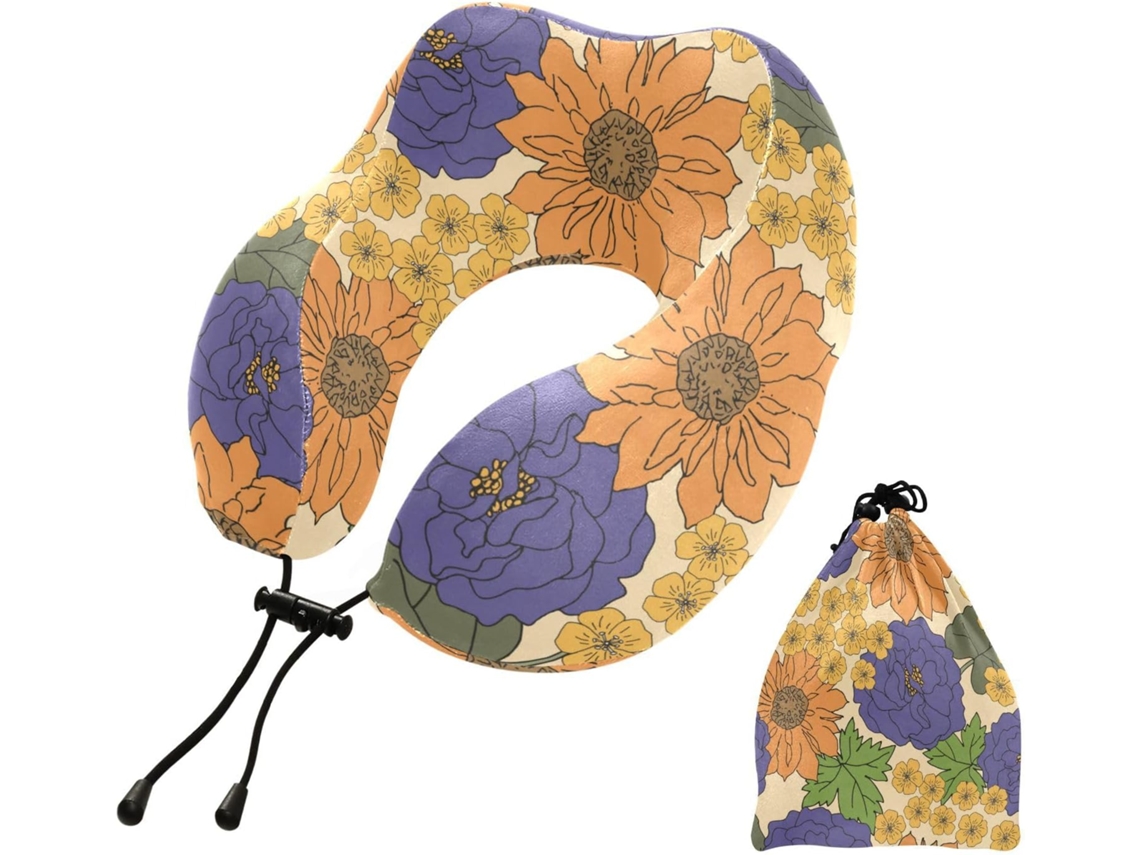 Almohada Viaje Dormir Aviones Espuma Viscoelástica Poliéster Viscoelástica. Fácilmente Soporte Fácil