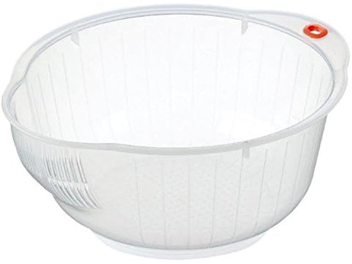 Cuenco de arroz japonés con escurridor Hic 803, 2 L, color neutro