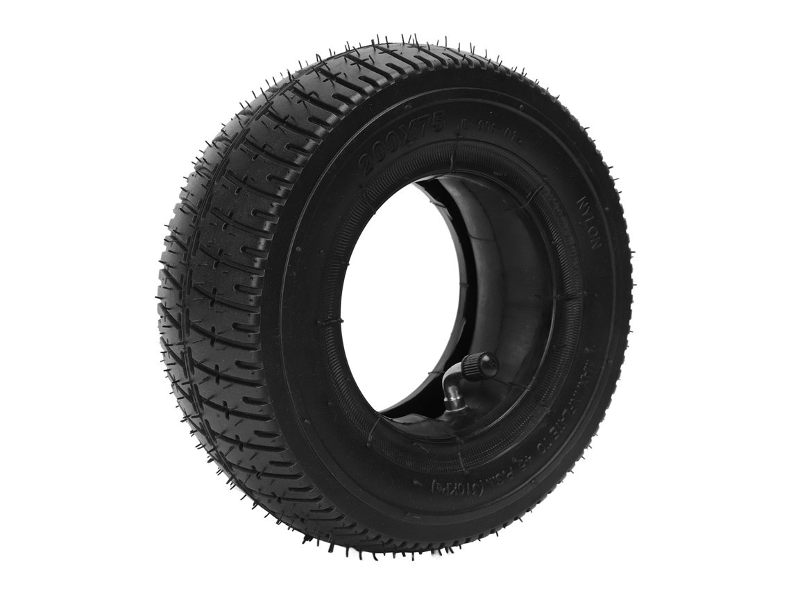 Neumático Neumático De Kart De 8 Pulgadas Con Cámara De Aire, Goma Antideslizante, Absorción De Impactos.