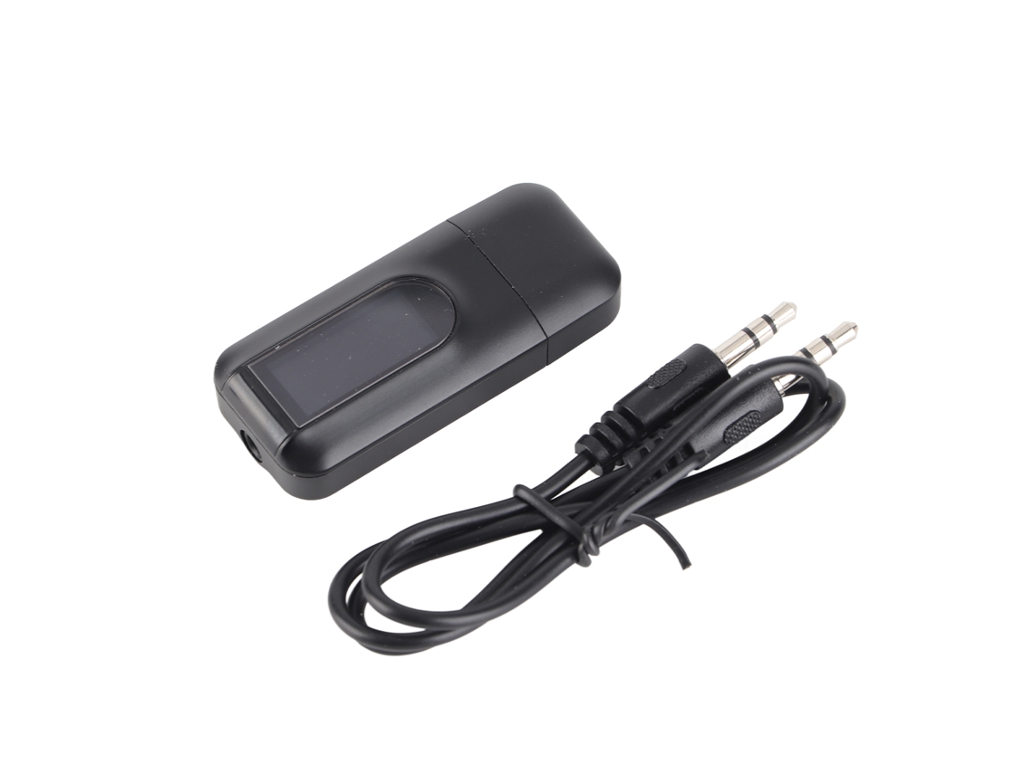 Transmisor Receptor Bluetooth 5.0 2 En 1 Adaptador Inalámbrico Aux Con Pantalla Lcd