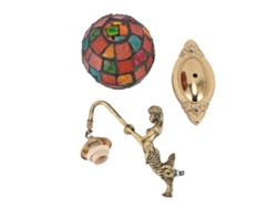 Lámpara de pared empotrable turca Bj, mosaico de vidrio y hierro, 60 W, E27/E26, decorativa para sala de estar y dormitorio.