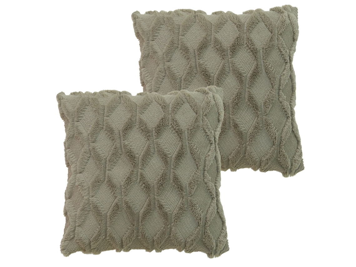 Fundas Para Cojín - 2 Piezas En Peluche Con Diamantes