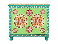 Maison Exclusive - Aparador Madera De Mango Pintado A Mano Multicolor 70x35x60 Cm