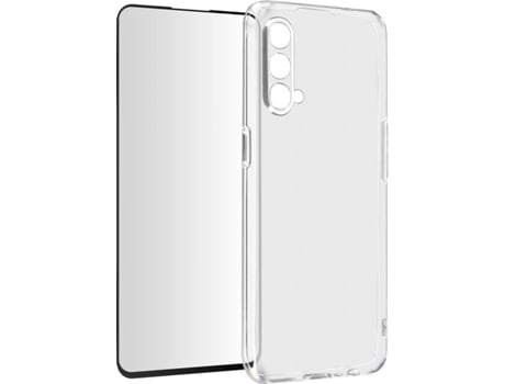 Kit Funda + Protector de Pantalla OnePlus Nord CE 5G AVIZAR Flexible (Negro)