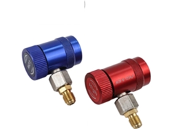 Lote De 2 Adaptadores De Acoplamiento De Ca R1234yf. Color Indicado: Metal Compacto, 68 Mm X 30 Mm.