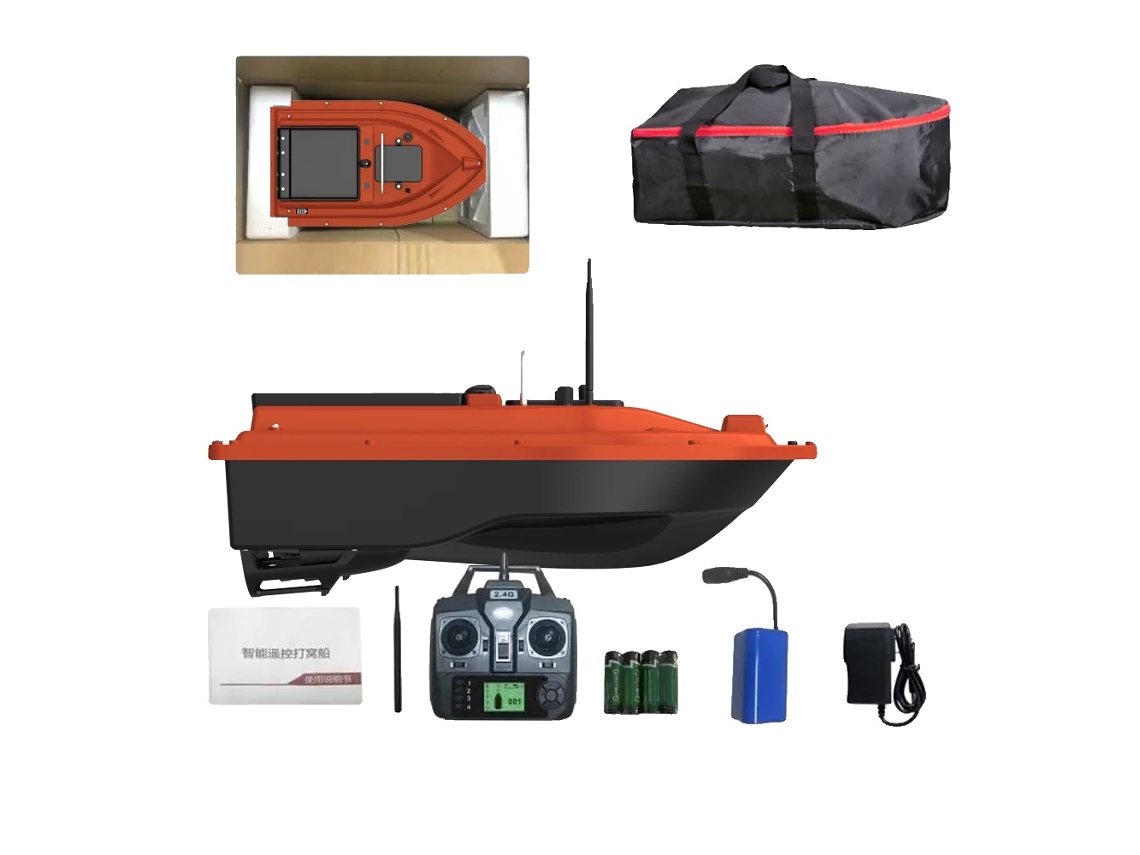 Barco cebador, navegación GPS, gran capacidad de cebo, D16b rojo 12000mAh OEM