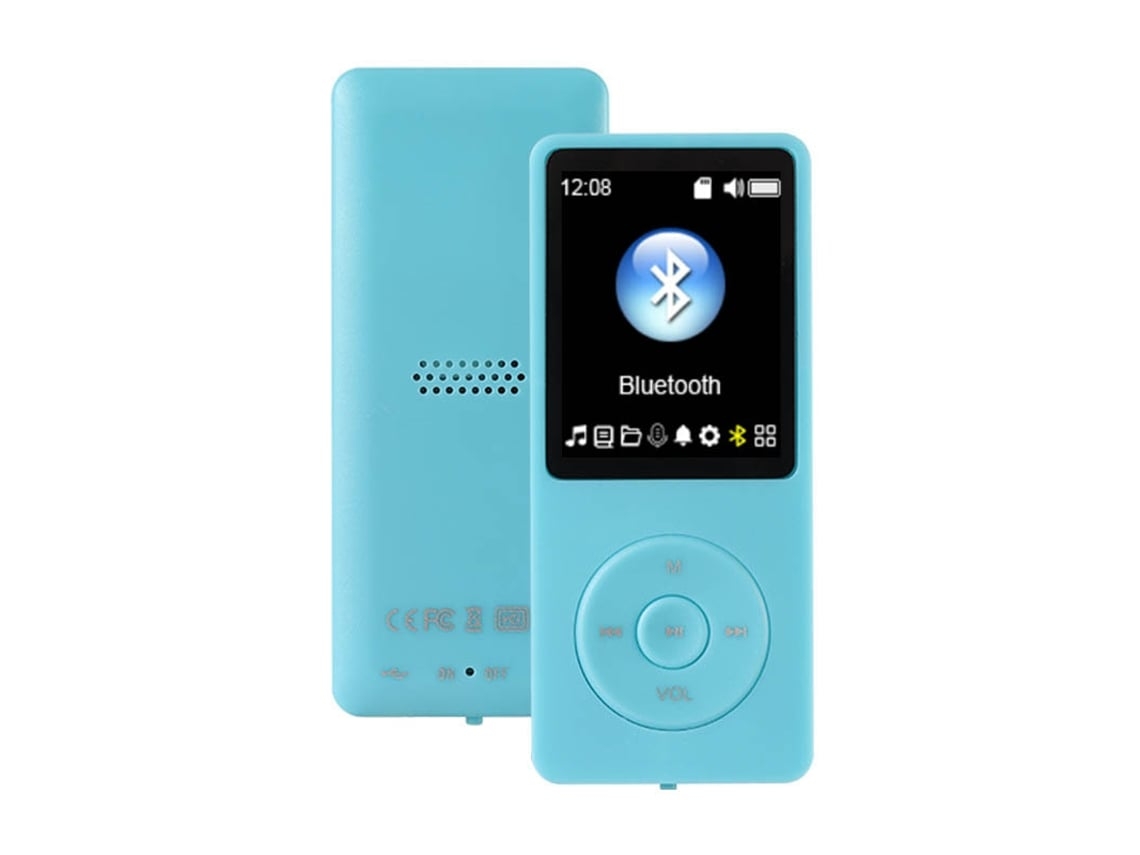 Lector Mp3 Ultra Thin Player Soporta Tarjeta De Memoria Pequeño Con Pantalla Lcd De 1 8 Pulgadas Con Tarjeta De 8gb Gusshious Azul