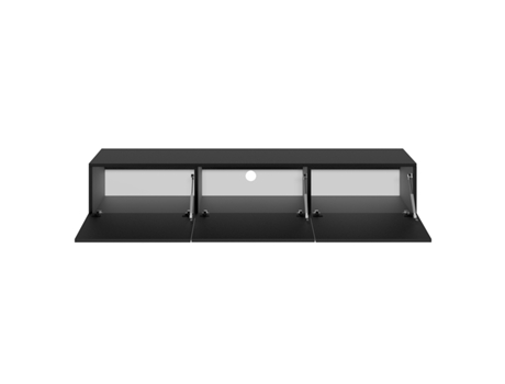 Móvel para Televisor de Parede com 3 Portas Idao 180 Cm Preto
