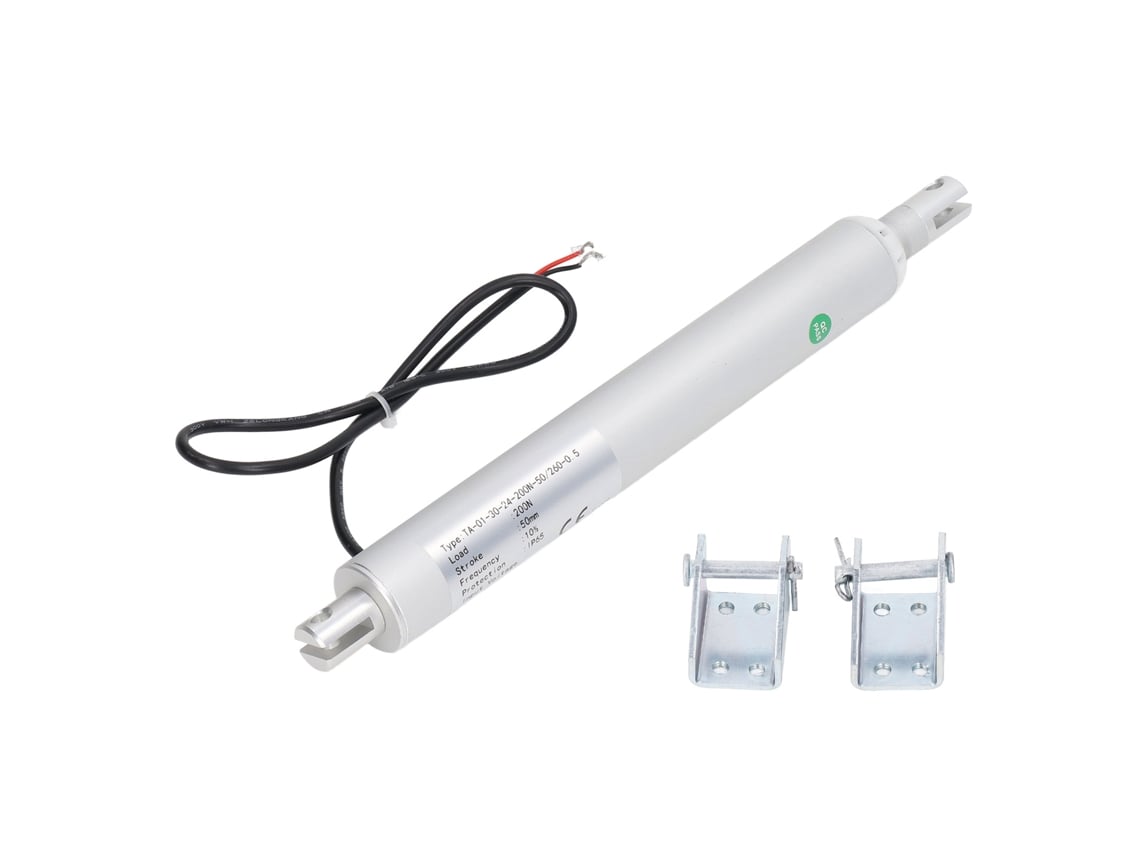 2026velora-actuador Linear Elétrico De 50mm De Percurso 200n Ip65 Alumínio Dc12v
