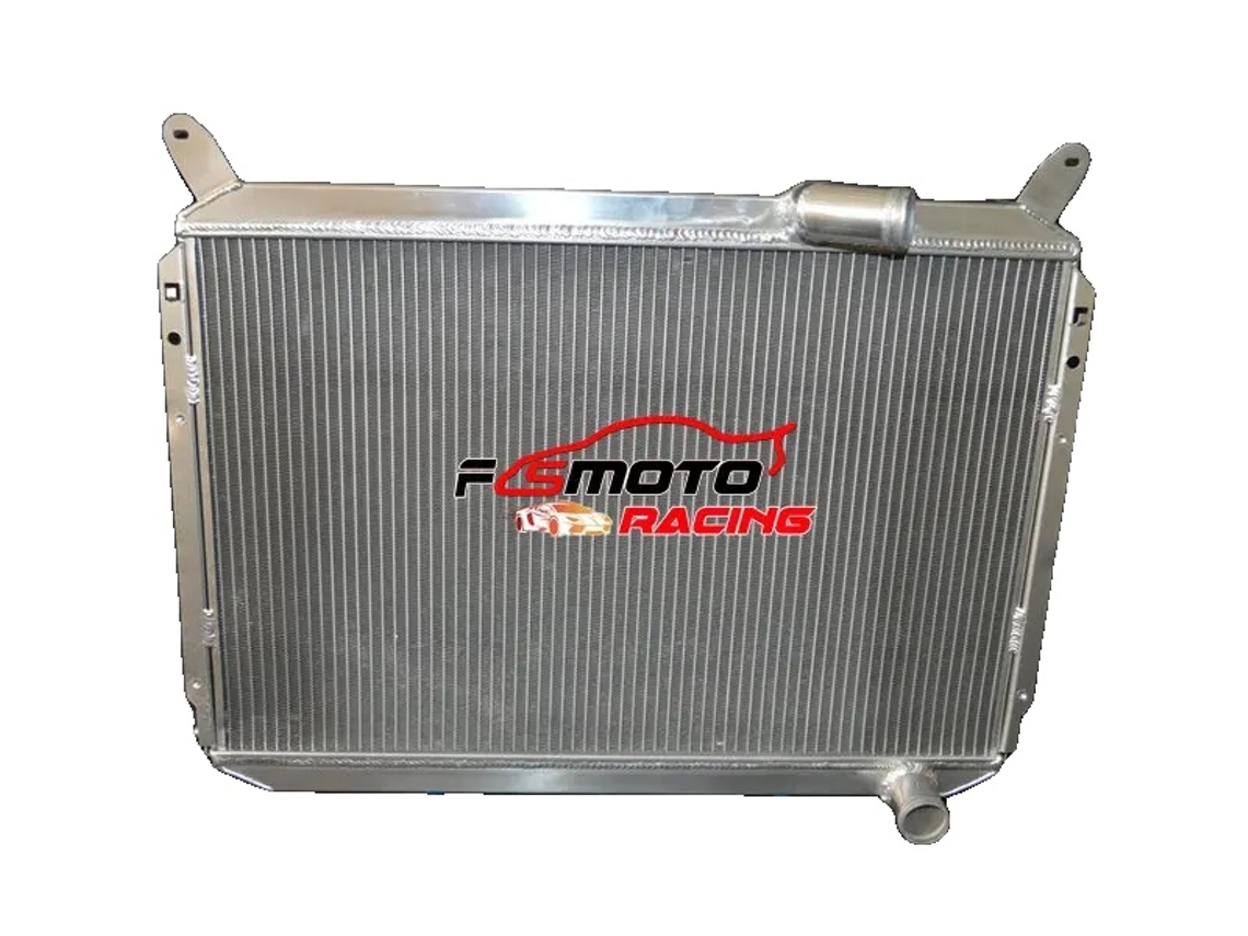 Radiador de aluminio OEM con tamaño de núcleo 640x410x52 mm y tamaño total 685x490x70 mm