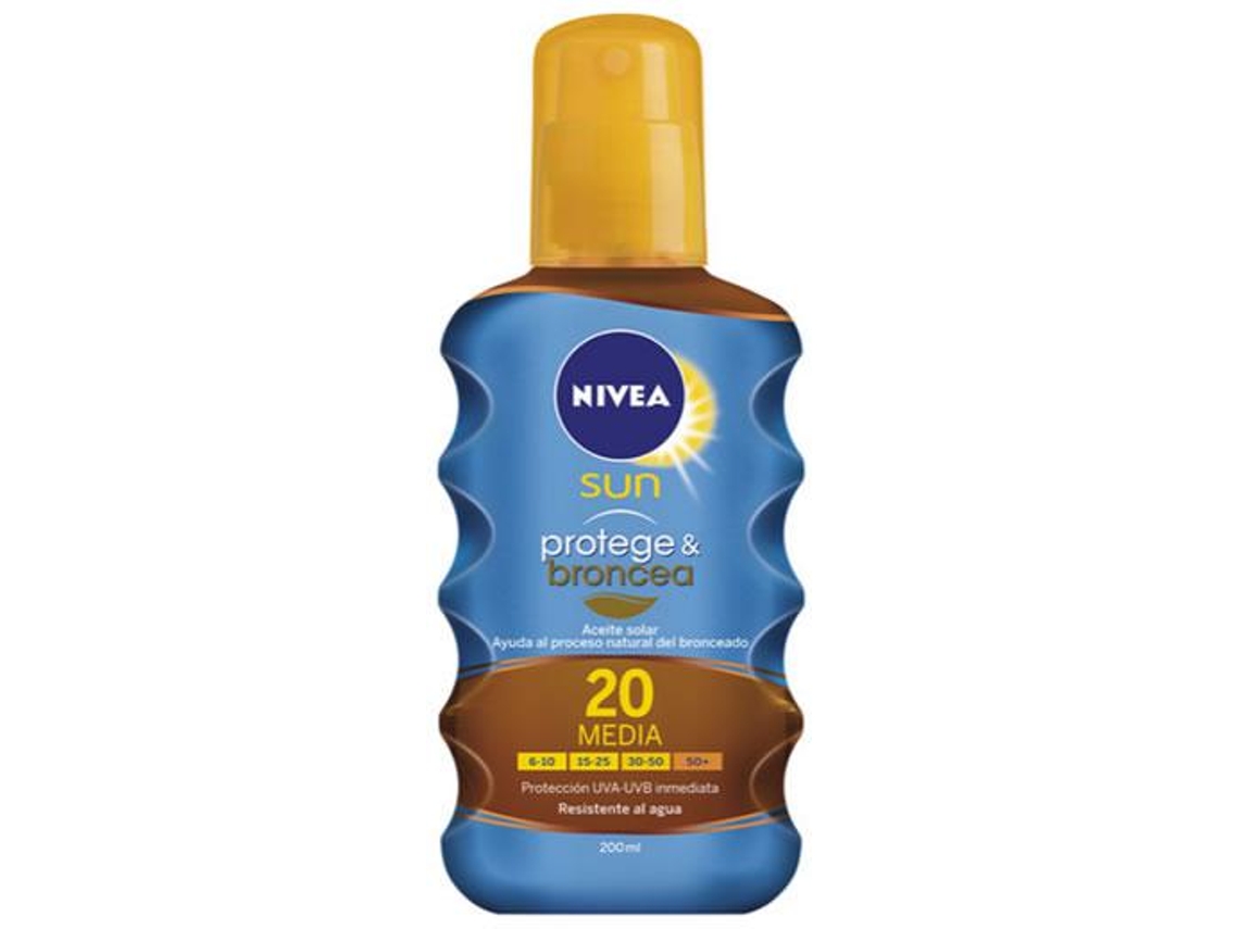 Bronceador NIVEA Protect & Bronze SPF 20 (200 ml)