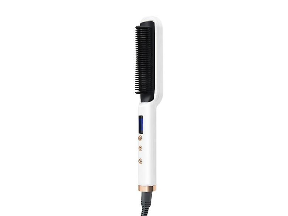Plancha de Iones Negativos 5 Ajustes de Temperatura y Plancha Anti-Permanente con Peine Integradowhite YEMAESRE