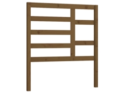 Maison Exclusive - Cabecero De Cama Madera Maciza De Pino Marrón Miel 81x4x104 Cm