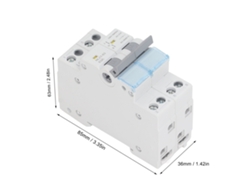 Omni-conmutador Manual De Transferencia De Energía Dual 2p 230vac 63a Montaje En Riel Din 35mm Con Interbloqueo Unilateral