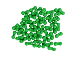 2026rebe-50pcs Cascabeles De Pesca Doble Metal Con Caja Plástica Para Atraer Peces Marinos Verde