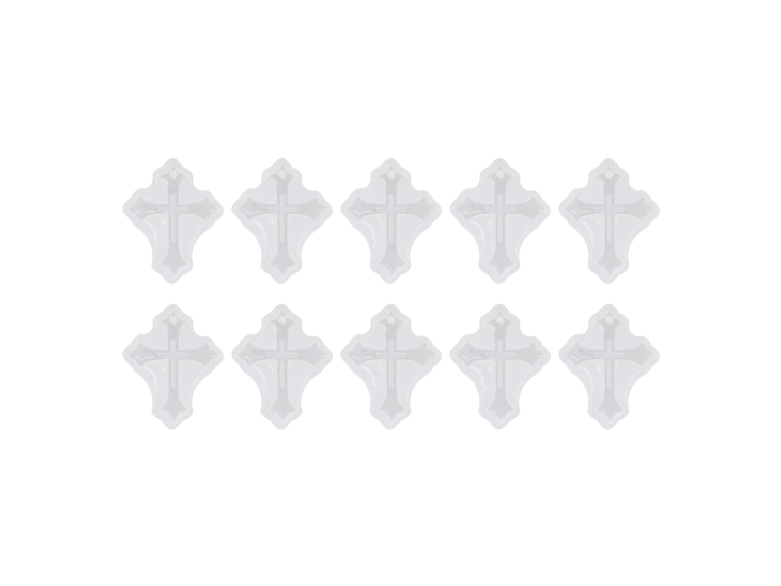 10 Moldes De Silicona En Forma De Cruz Para Manualidades Y Colgantes Decorativos.