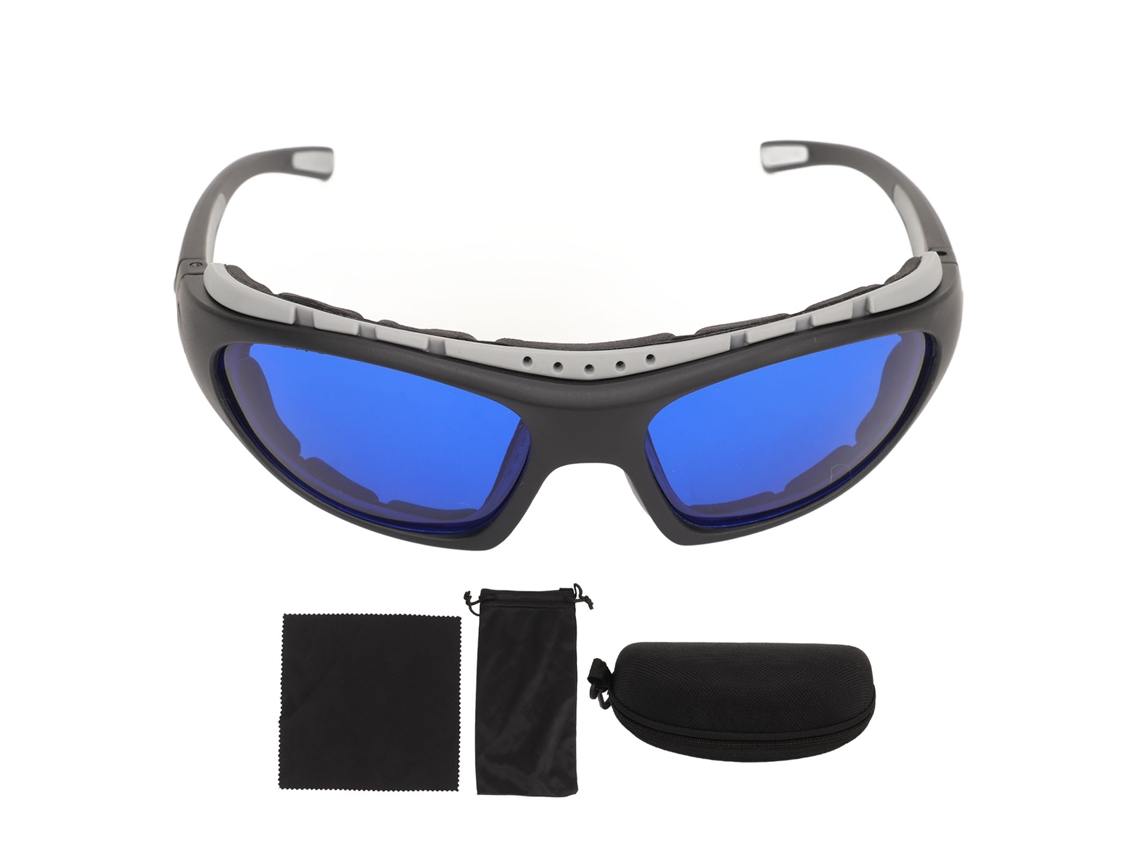 Gafas Buscador De Pelotas De Golf Con Visión Ancha Y Lentes Azules Marco Gris Para Deporte