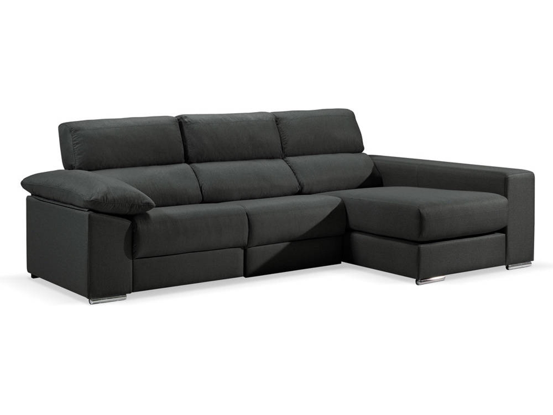 Chaise Longue BAZAR MONDIALE Milan (Negro - Madera)