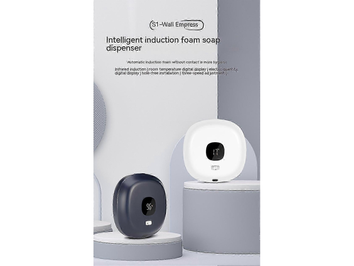 Dispensador de jabón automático sin contacto, recargable, de pared, para baño y cocina, SZRH AK Rosewell