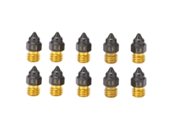 10 boquillas extrusoras para impresora 3d Hotend M6 0,4/0,6/0,8/1,0 mm para Cr‑6 Se