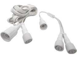 Cable De Extensión Flexible E Impermeable En Forma De Y Para Iluminación Exterior - 4,9 M - Fácil Instalación - Vacaciones