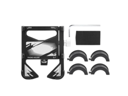 Soporte Ajustable De Aleación De Aluminio Para Teléfono Móvil De Bicicleta Con Rotación De 360° Para Manillar - Negro