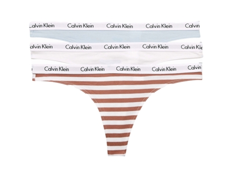 Conjunto de Tangas de Mujer CALVIN KLEIN Multicolor - 3pcs (XL)