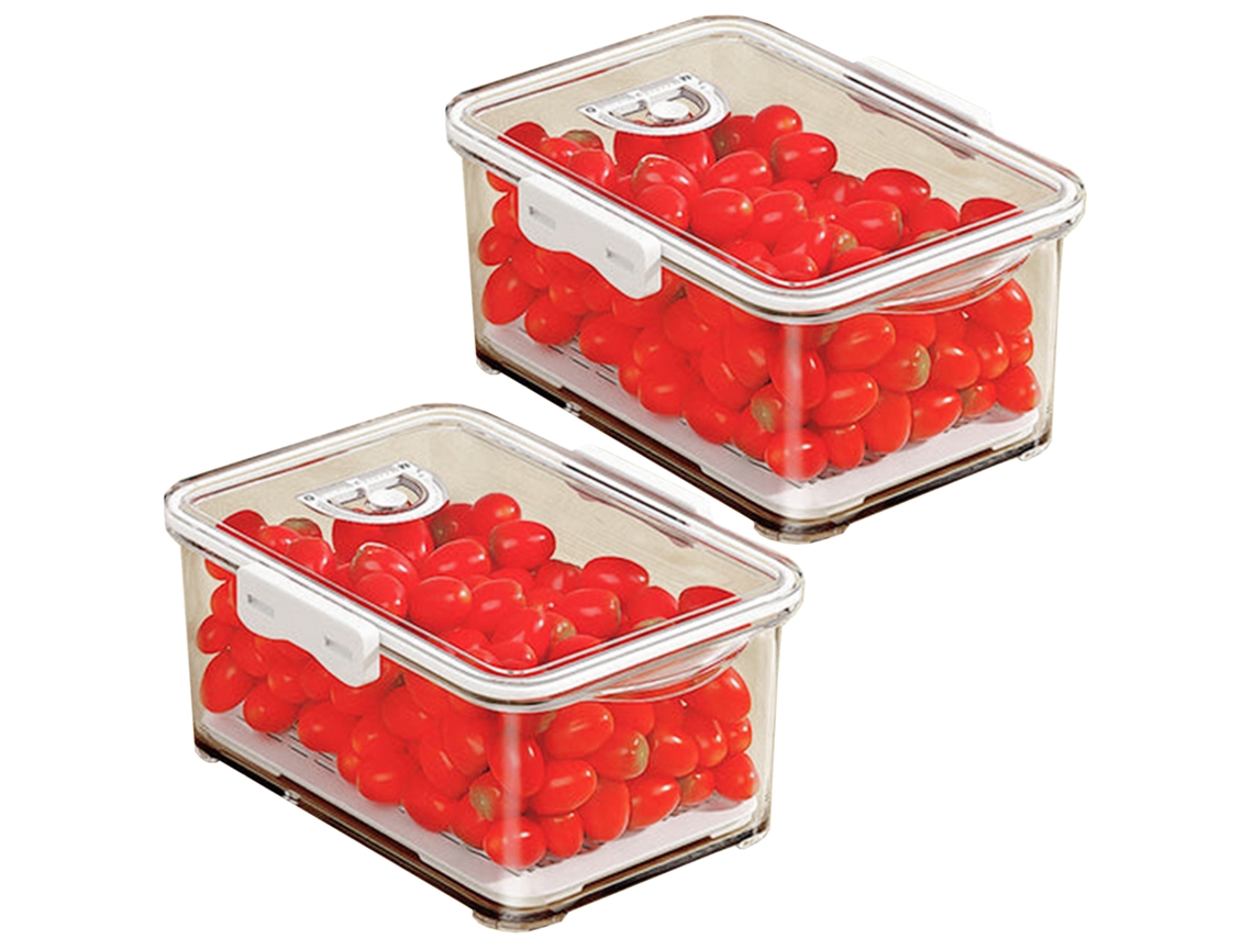 JOYBOS Set de 2 contenedores para alimentos de 25 L cada uno para almacenamiento de alimentos con tapas