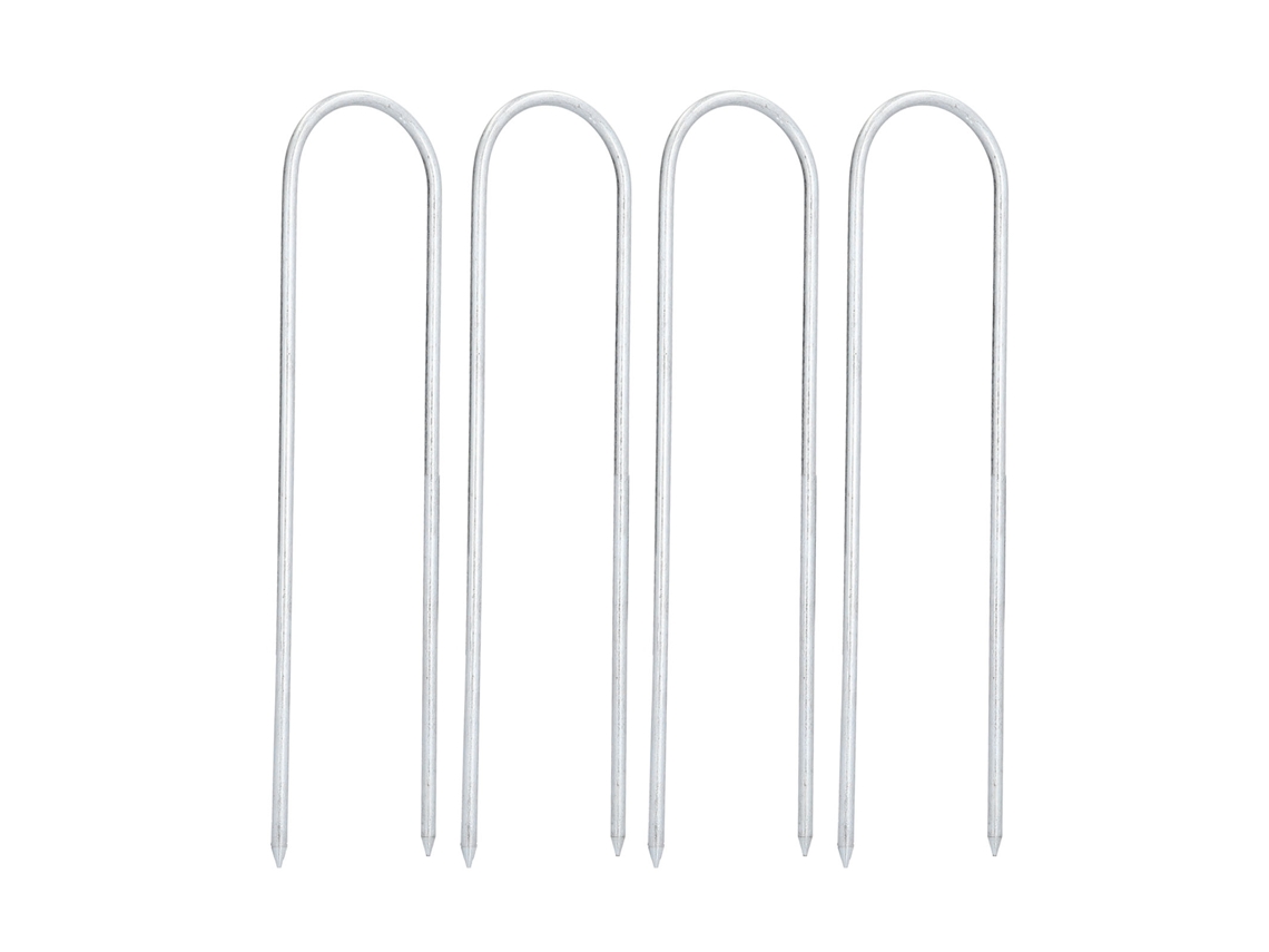 Estacas Galvanizadas En Forma De U Para Cercas De Jardín, Invernaderos, Céspedes Y Jardines