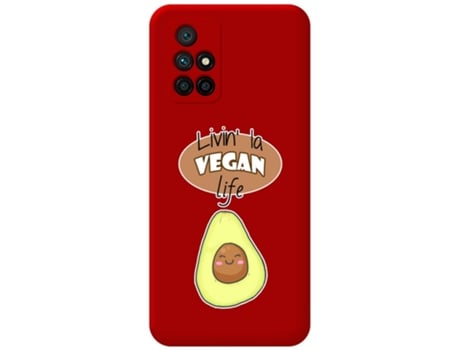 Carcasa Xiaomi Redmi 10 TUMUNDOSMARTPHONE Silicona Líquida Dibujos Rojo