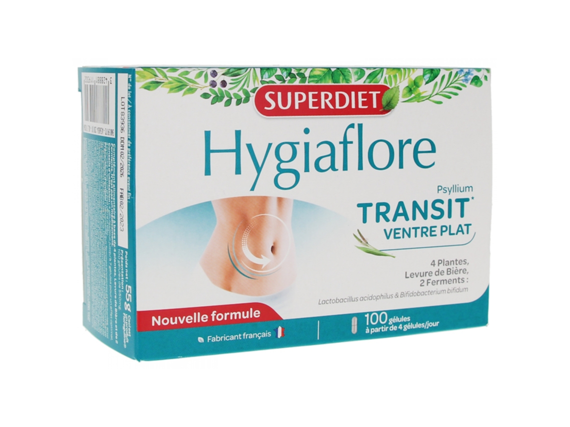 Hygiaflore Transit Vientre Plano 100 Cápsulas SUPERDIET