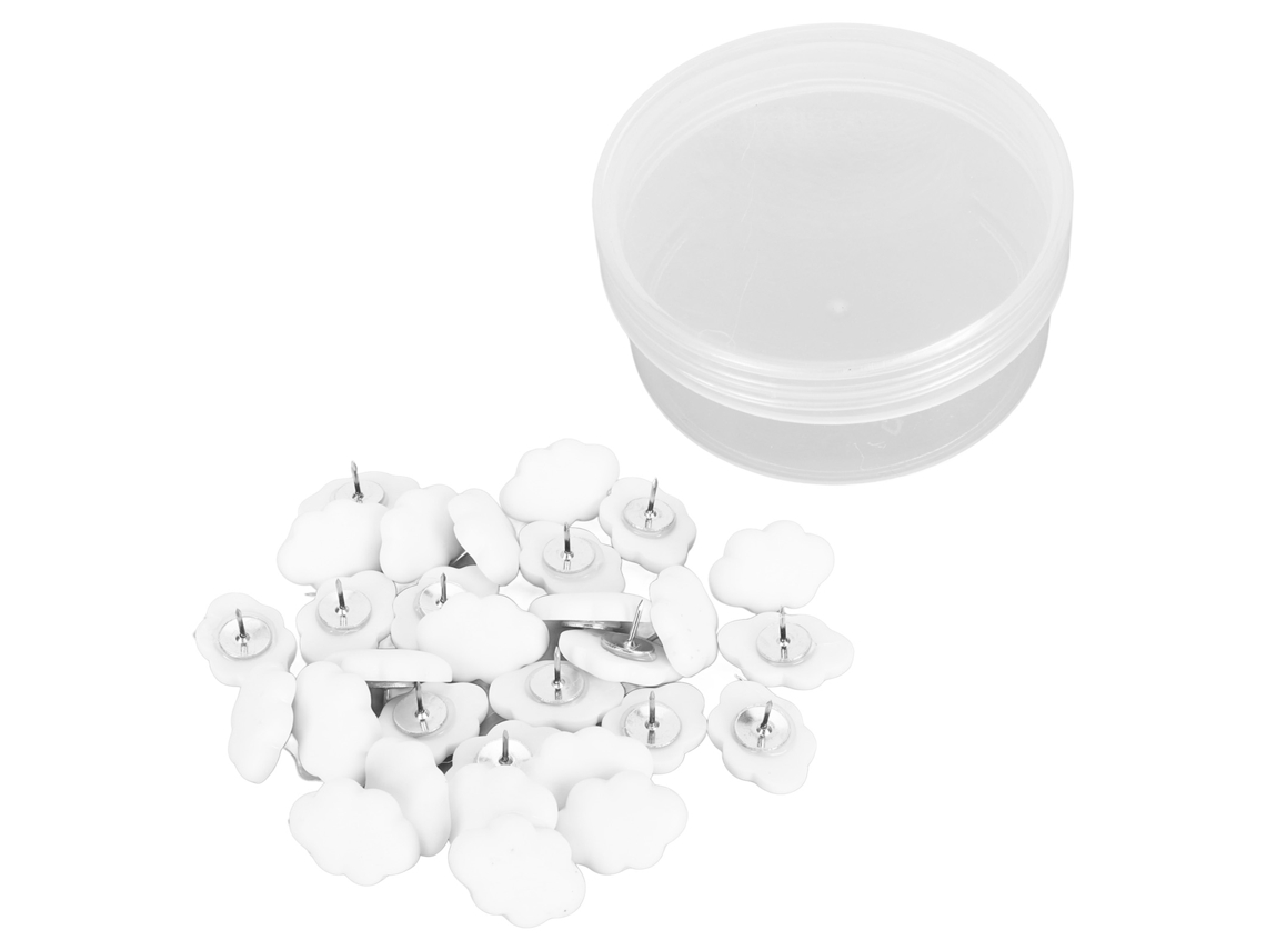 30 Alfileres De Nube Decorativos Para Tableros De Corcho, Diy Manualidades, Lindo Cartapacio Con Caja De Almacenamiento
