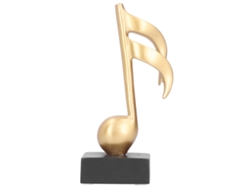 Decoración Con Notas Musicales En Resina, Estilo Moderno Y Lujoso Para Mesa Y Estantería.