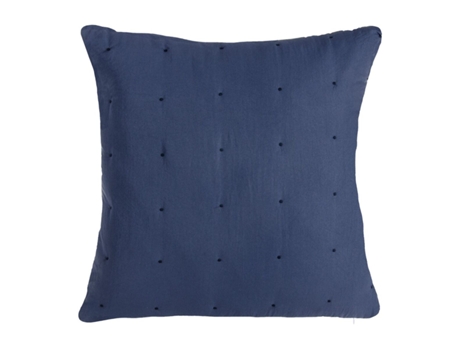 Cojín Azul 40 x 40 cm Cuadrado Floral BIGBUY HOME