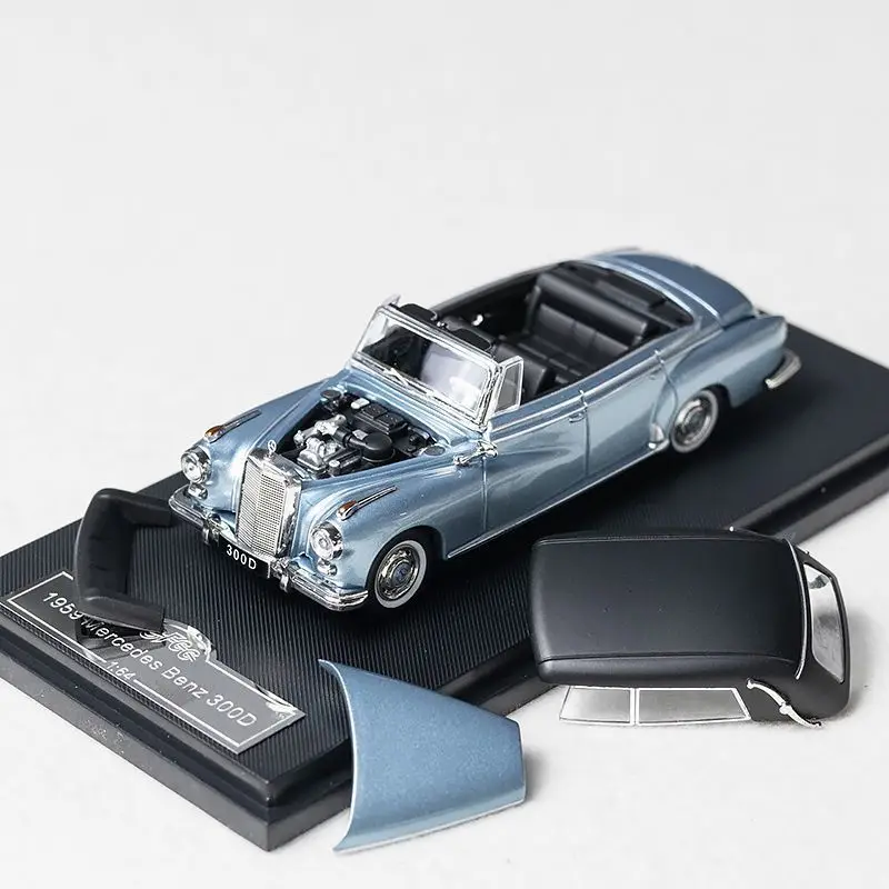 (azul) Modelo De Coche De Aleación A Escala 1:64 Y Modelo De Coche De Juguete.