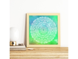 Póster NACNIC Cuadrado con Dibujos de Mandalas. Mandala de la Esperanza y Nueva Vida, Ilustrada con Mandalas Coloridos y Complejos.