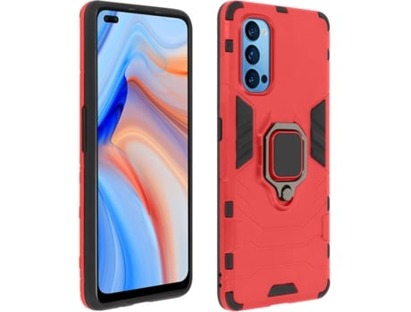 Carcasa Oppo Reno 4 AVIZAR Anillo Rojo