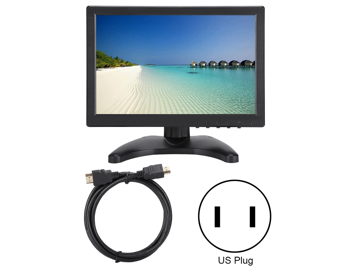Pantalla De Monitor Lcd De 10.1 Pulgadas 1280*800 Con Entrada Hdmi/vga/av/bnc