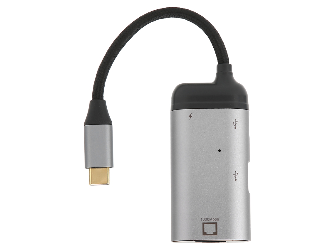 Adaptador Ethernet 3 En 1 Gigabit Pd Carga Rápida Usb A Rj45 Para Laptop Windows Android Os X Ios