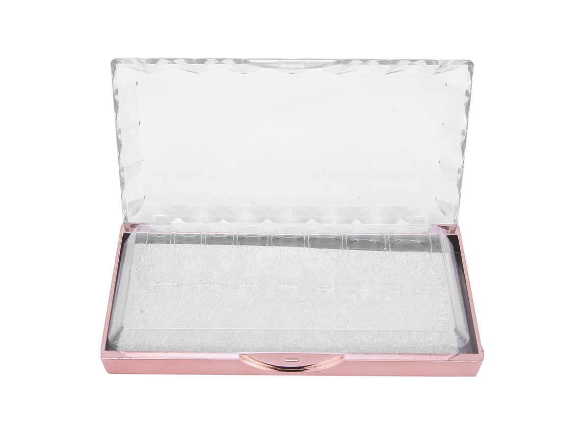 Caja de almacenamiento portátil de 16 compartimentos para uñas postizas Kkml-Caja para salones y uso doméstico, estilo de uñas acrílicas A